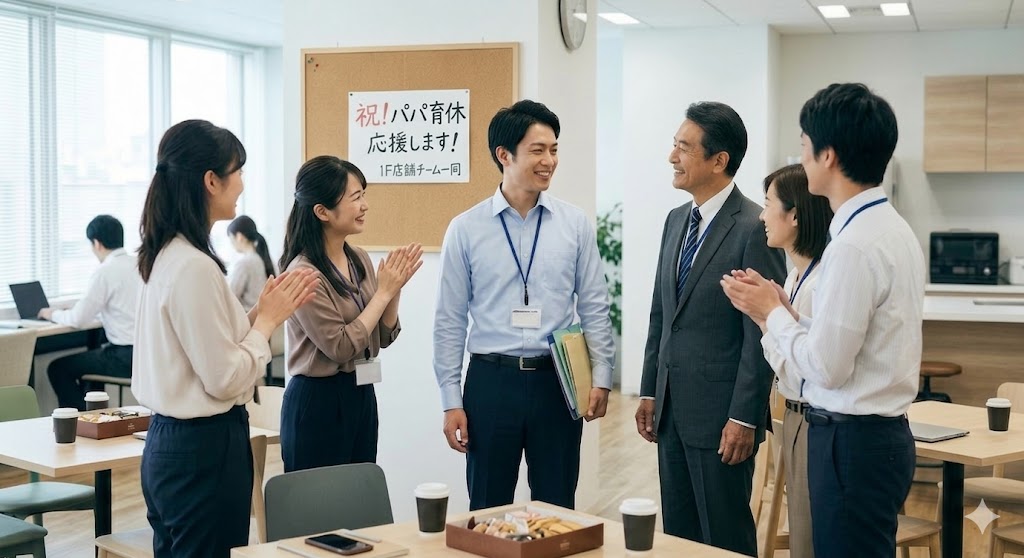 両立支援等助成金出生時両立支援コース事例